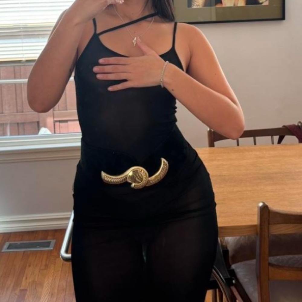 Vintage Leather waist belt. - Picture 2 of 3